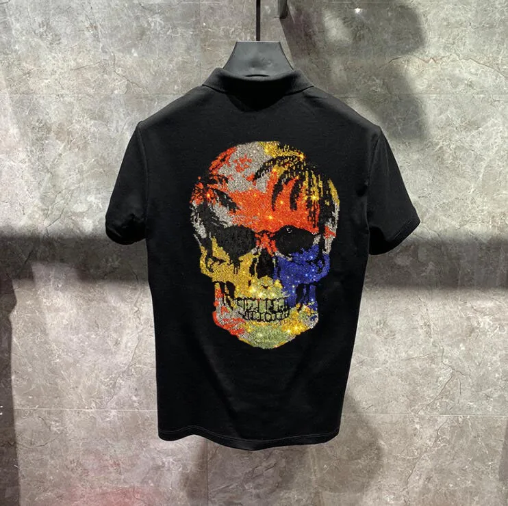 

Рубашка-поло мужская с коротким рукавом и воротником-стойкой