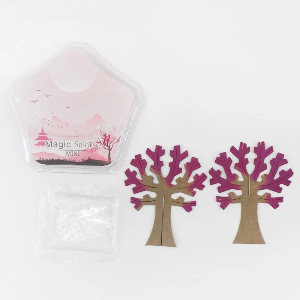 Arbres de Noël magiques en papier H pour enfants, rose, sans fleur, arbre de Noël, jouets amusants, 1 PC, 2024, 90mm