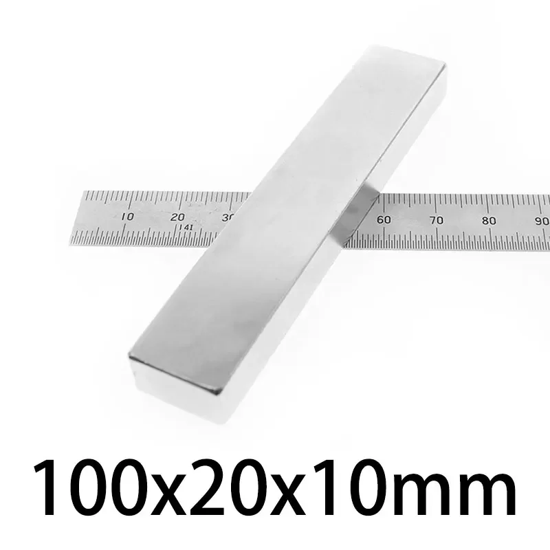 100x20x10mm Super Strong Square Magnet For Home Refrigerators, Offices DIY 100x20x10mm