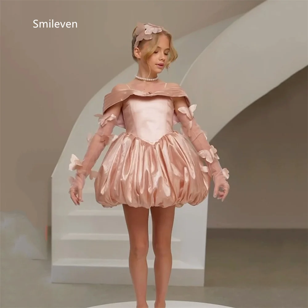 robe-de-bal-courte-rose-poudre-smileven-robe-a-fleurs-pour-fille-robe-d'anniversaire-a-manches-longues-et-epaules-denudees-robes-a-papillons-3d-robes-personnalisees