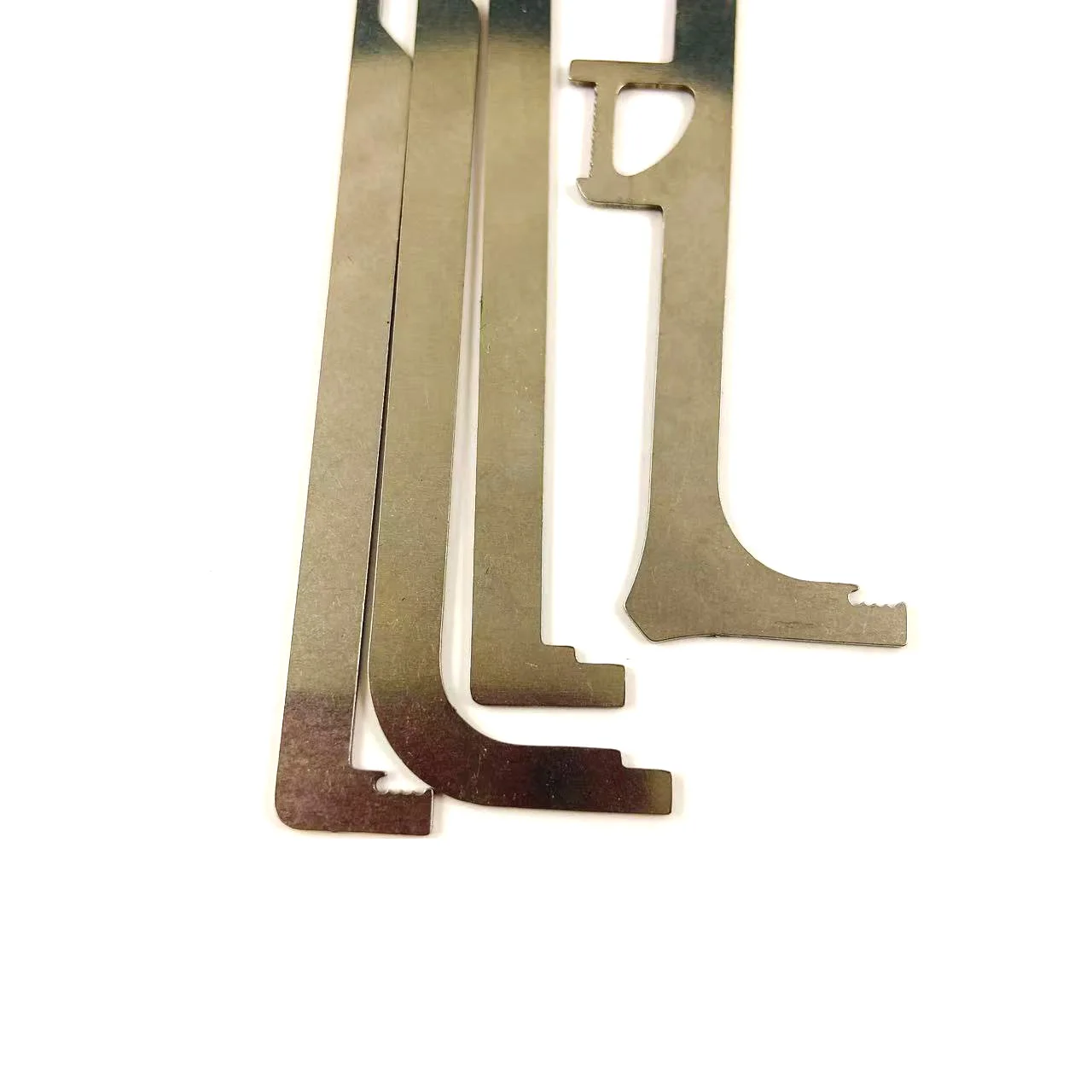 4pcs Stainless Steel Lock Tension Wrench with Comb Lock Picking,Multi functional Locksmith Portable Tools