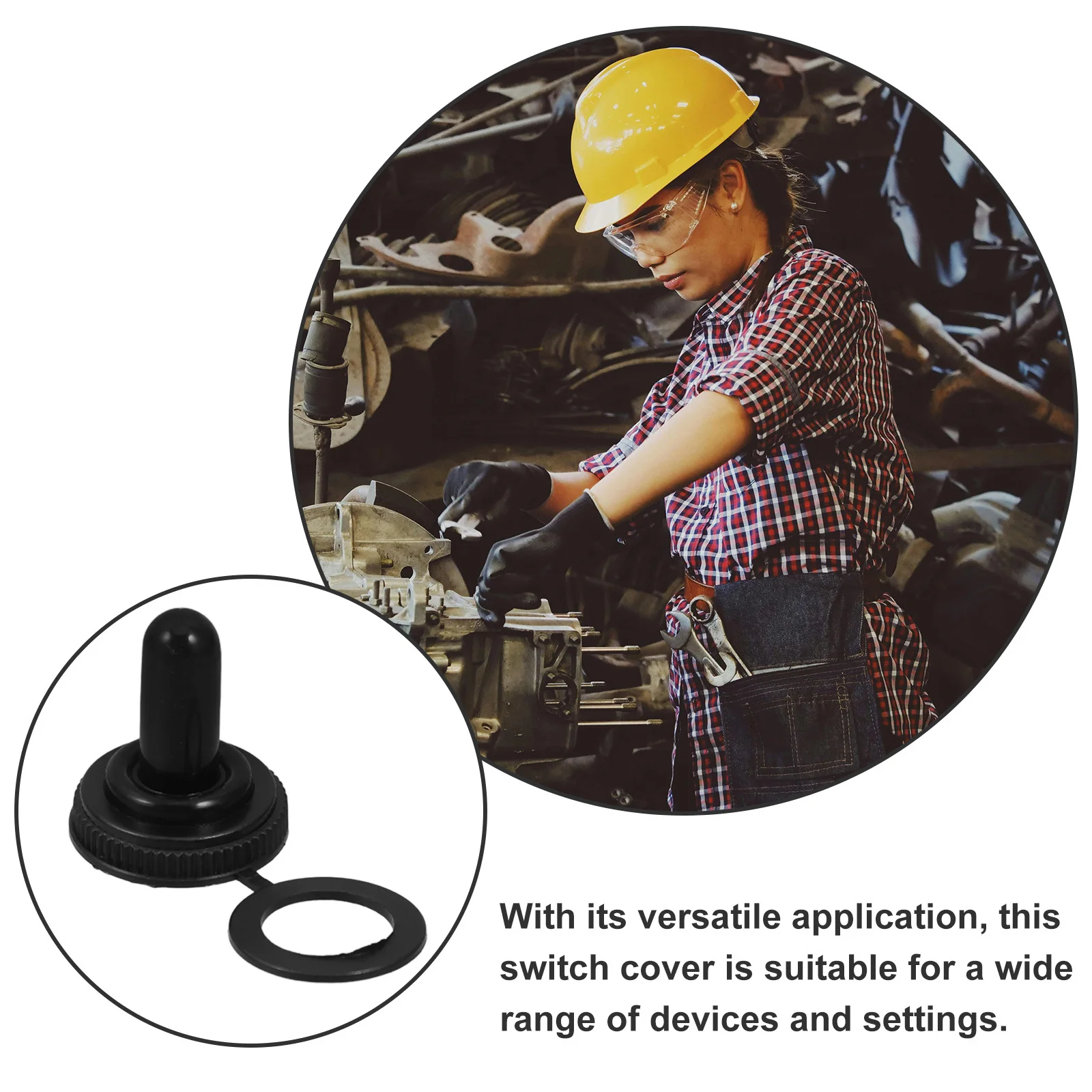 10 قطعة غطاء غبار مقاوم للماء 12 مللي متر غطاء تبديل صغير الإسكان الواقي للبيئات القاسية الروك التبديل التمهيد غطاء التبديل الجزئي