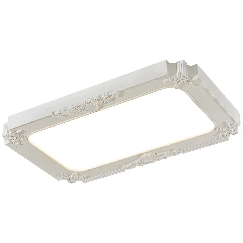 

Full spectrum eye protection ceiling light, retro carved atmosphere light luxury hall main light cream wind light