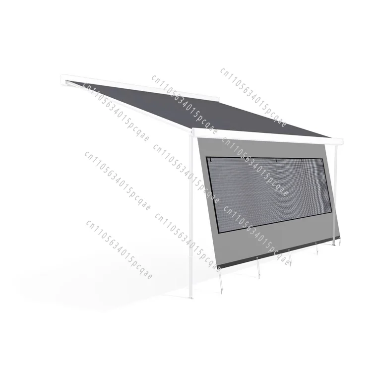 RV Expansion Side Tent Enclosing Cloth Camping Side Canopy Sunshade Rainproof Dual-purpose Awning