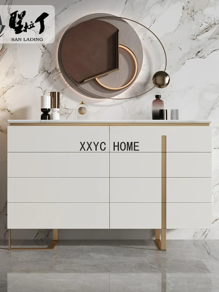 

Скандинавский современный минималистичный каменный шкаф-буфет для гостиной, спальни, шкаф для хранения вещей