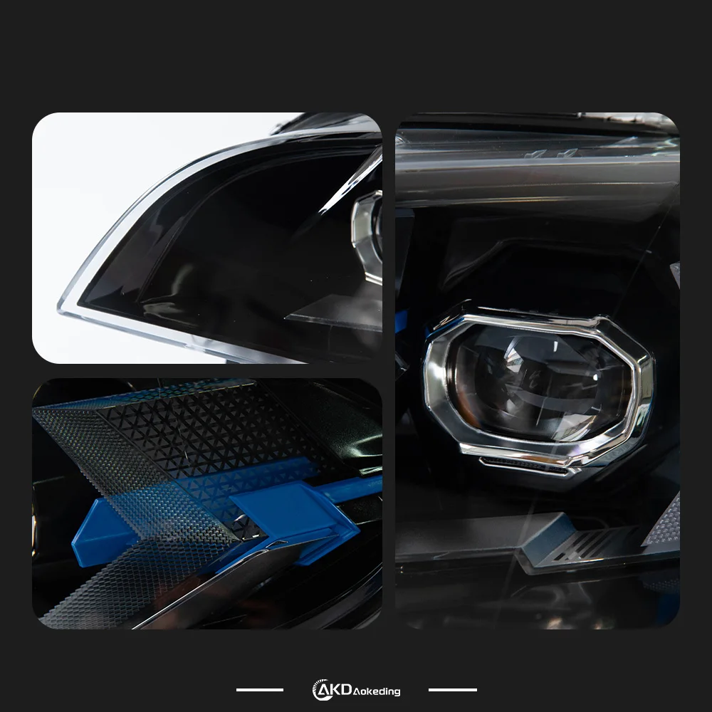 

Auto Parts For BMW E70 Headlights 2007-2013 X5 Replacement Angel eye Laser Style DRL Projector Car Accesorios Modified
