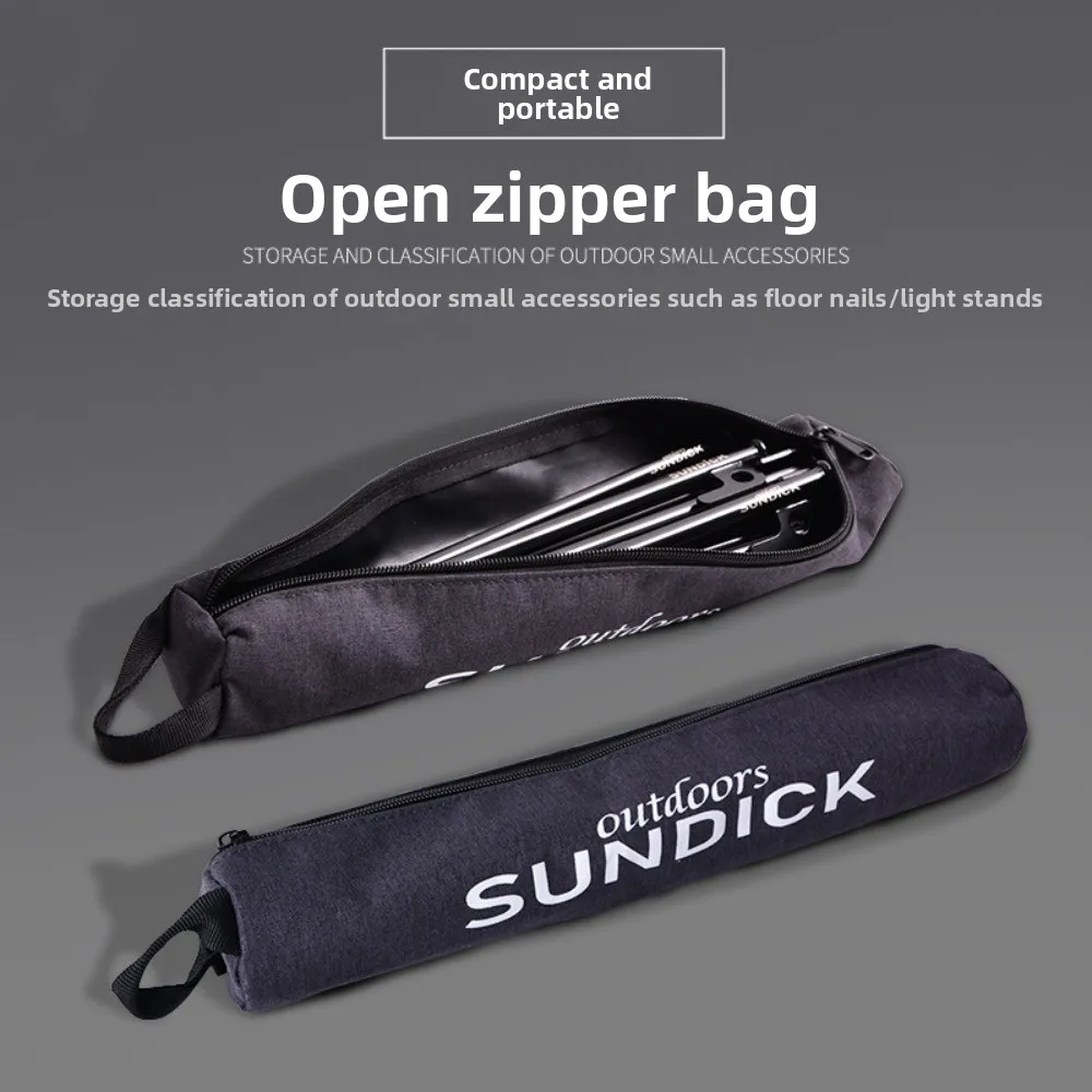 

Durable Zipper Storage Bag Round Bag Outdoor Camping Accessories Pencil Case Pegs Storage Bag Miscellaneous Bag