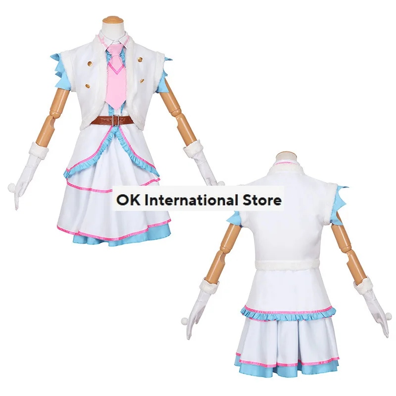 Anime LoveLive Snow Halation EliAyase Sonoda Umi Kotori Minami Maki Nishikino Cosplay Costume Love Live μ'S Snow Lolita Dress