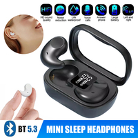 Invisible Sleep Earphone Wireless Bluetooth Headset In-Ear Earbuds IPX5 Mini Headphones with Mic Noise Cancelling Sports Headset