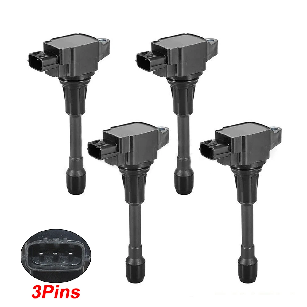 4pcs 22448-1HM0A Ignition Coil For Nissan March K13 Sunny N17 Sylphy B17 Tiida C12 22448-JA00C 22448-1KT0A High Quality