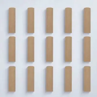 15pcs Round Paper Tubes Diy Cardboard Craft Rolls Educational Art Supplies Creative Activity Storage Tool For