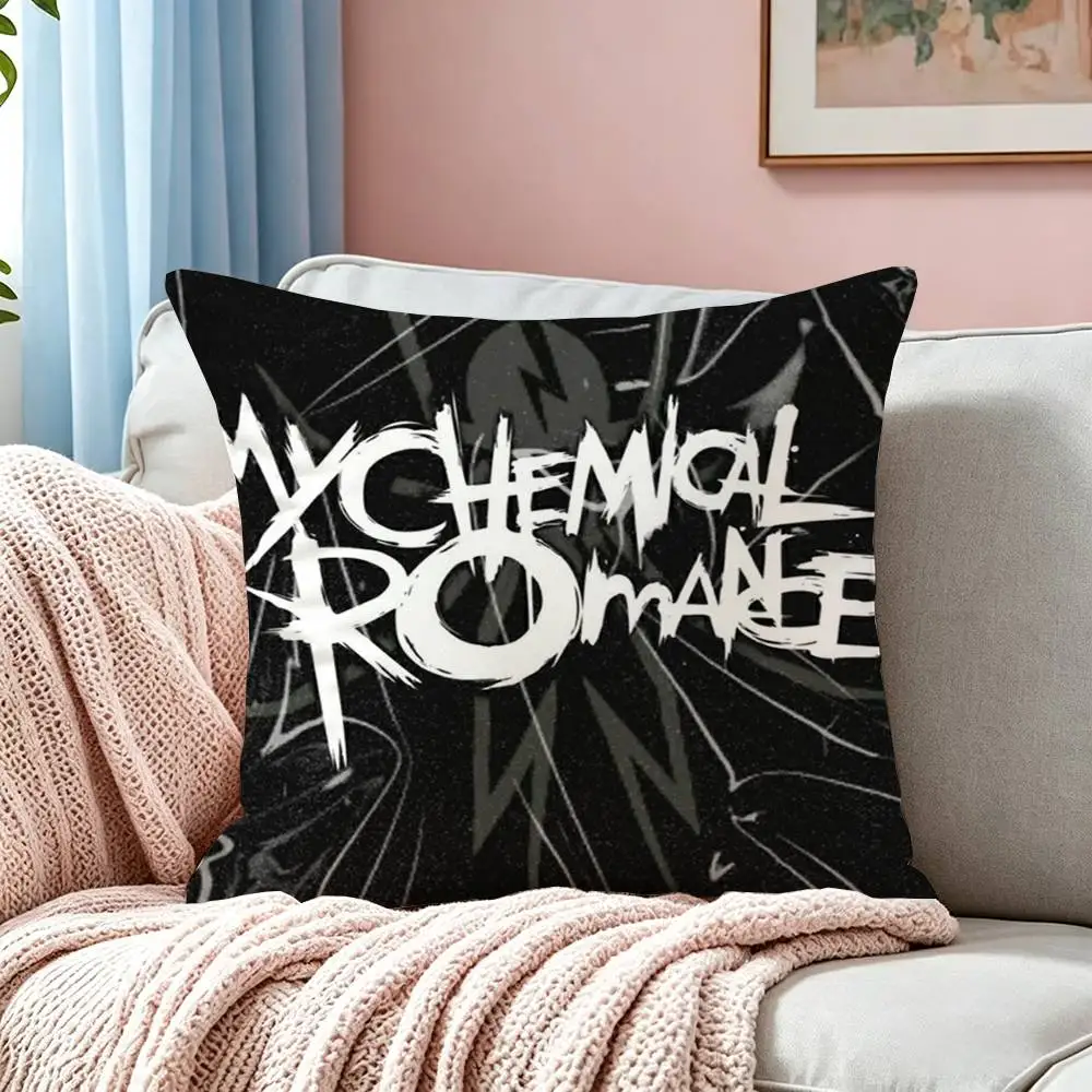 My C-Chemical R-Romance Square Double-Sided printed Pillow Case Bedroom Bedside Pillow Sofa Cushion Cover