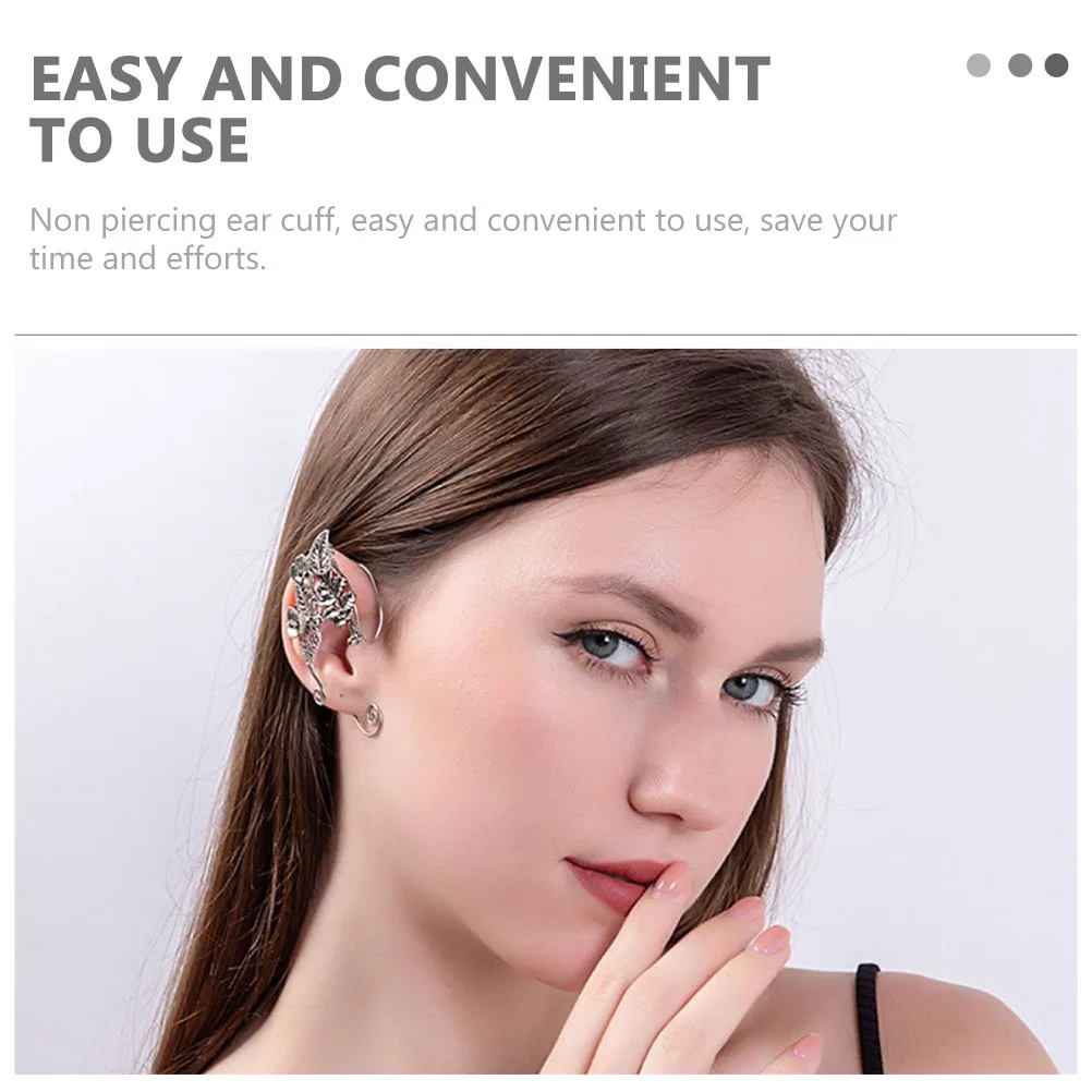 

Stylish Elves Ear Clip Non-Piercing Ear Cuff Easy to Wear Fashion Accessory for Women and Women Earring Earring Clip