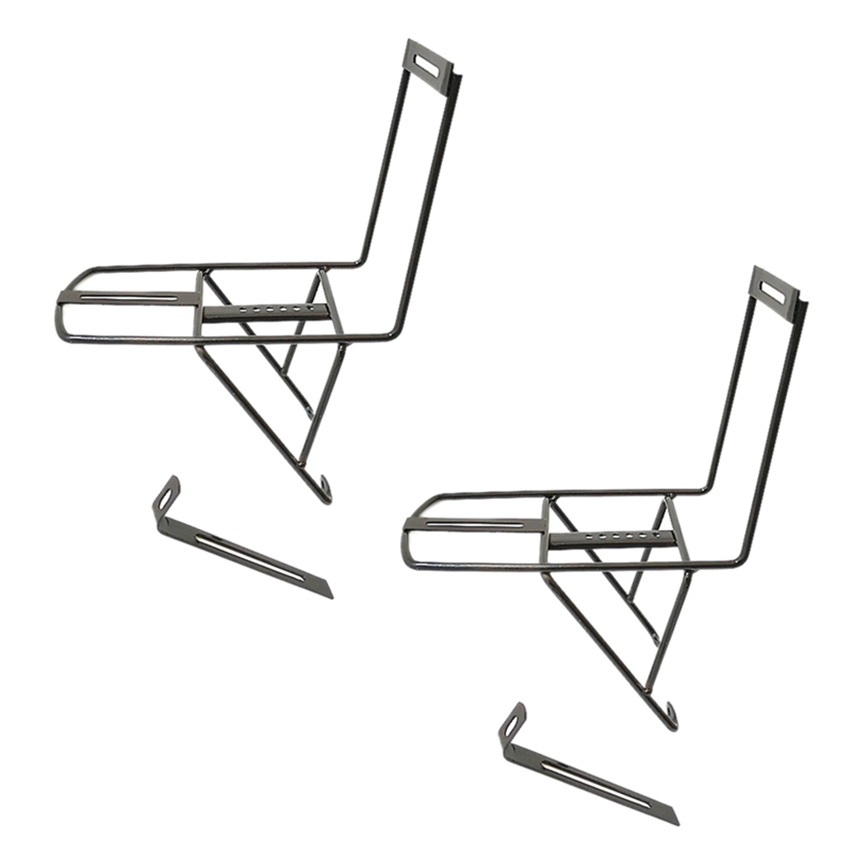【AUTUMN】2X Bike Front Luggage Rack Bike Front Rack Bicycle Carrier Panniers Shelf Cycling Bike Stand