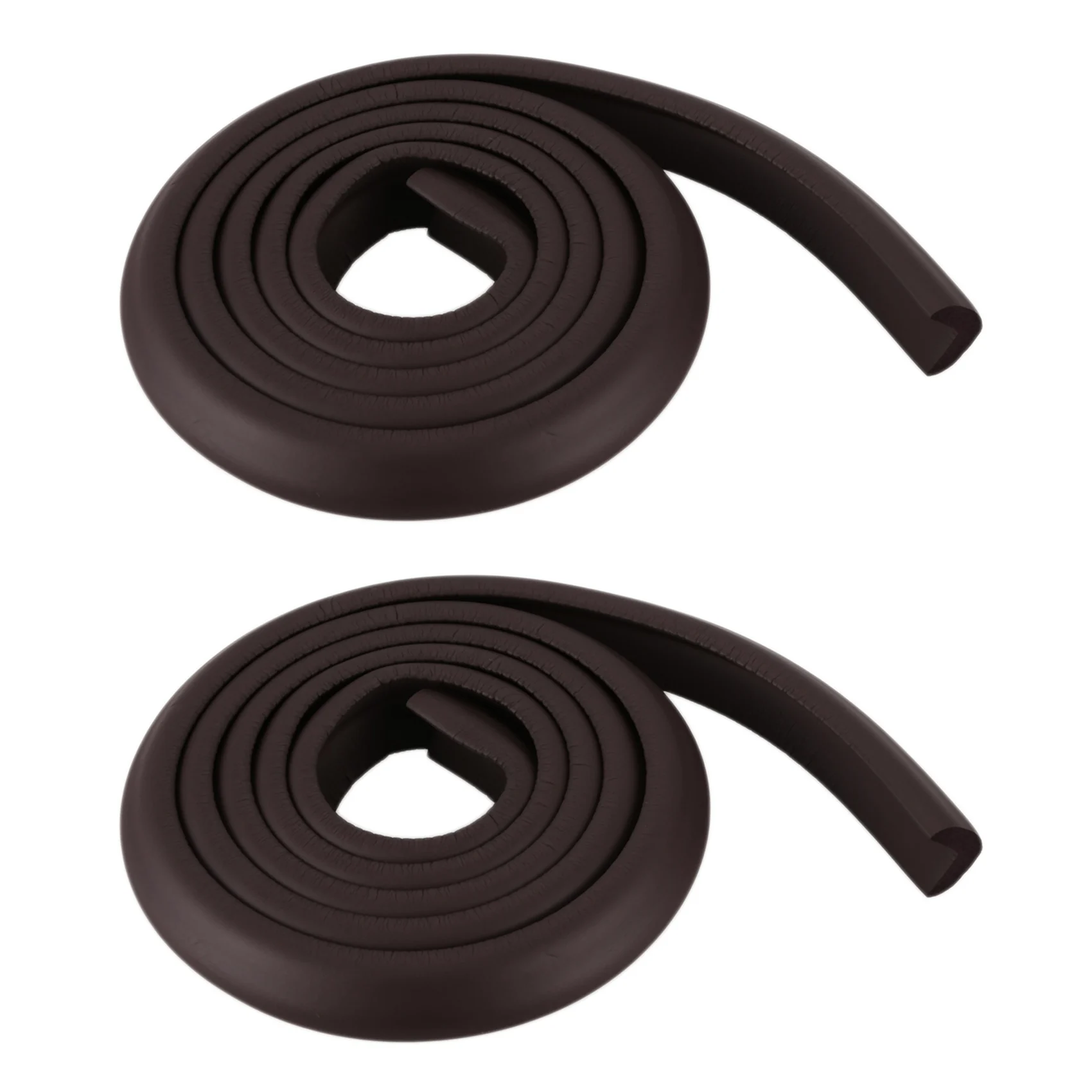 

ABXE-2X 2M Children Protection Table Guard Strip Baby Safety Products Glass Edge Furniture Horror Crash Bar (Brown)