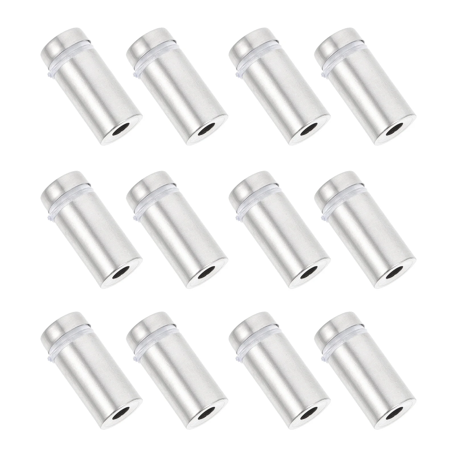 

12Pcs Sign Standoff Nails Advertising Stainless Steel Screw Nails Rustproof Decorative Nail for Glass Acrylic Panel Support