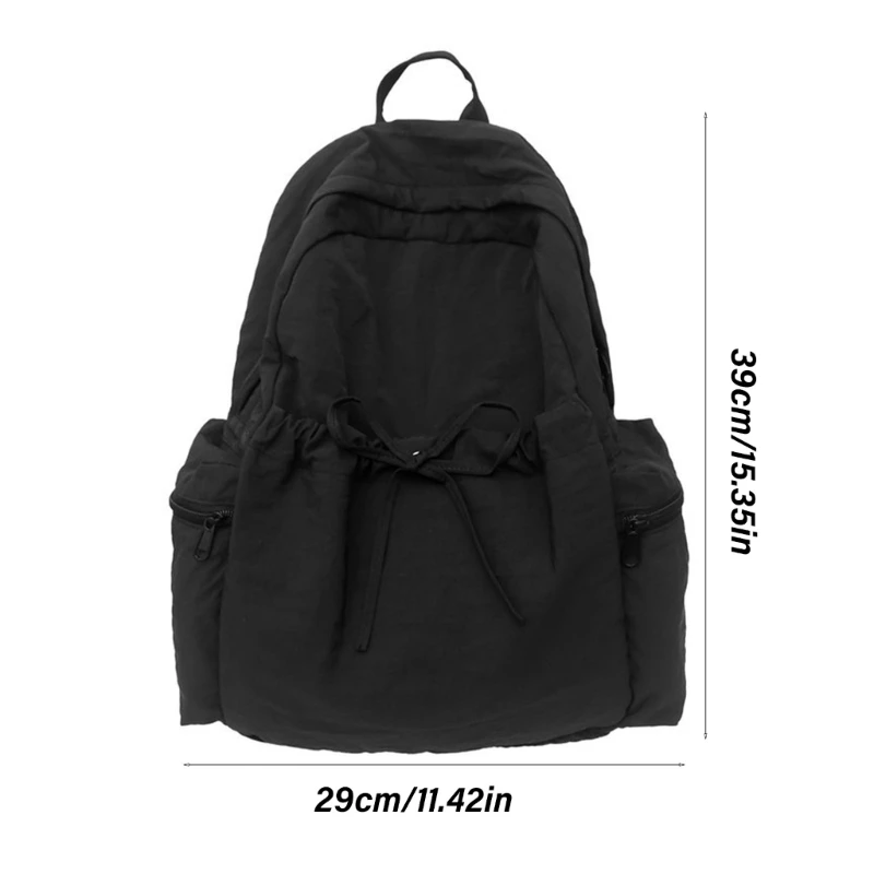 E74B Versatile School Bag Nylon Laptop Backpack Comfortable Daypack for High School and Middle School Students