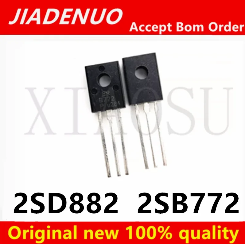 20/PCS New 2SB772  2SD882 TO-126 NPN medium power triode/transistor In Stock
