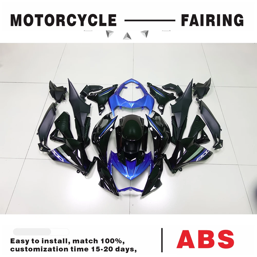 

For Kawasaki Z800 2013 - 2016 13 14 15 16 Customized New Full High Quality ABS Injection Plastics Fairings Kit Blue Black