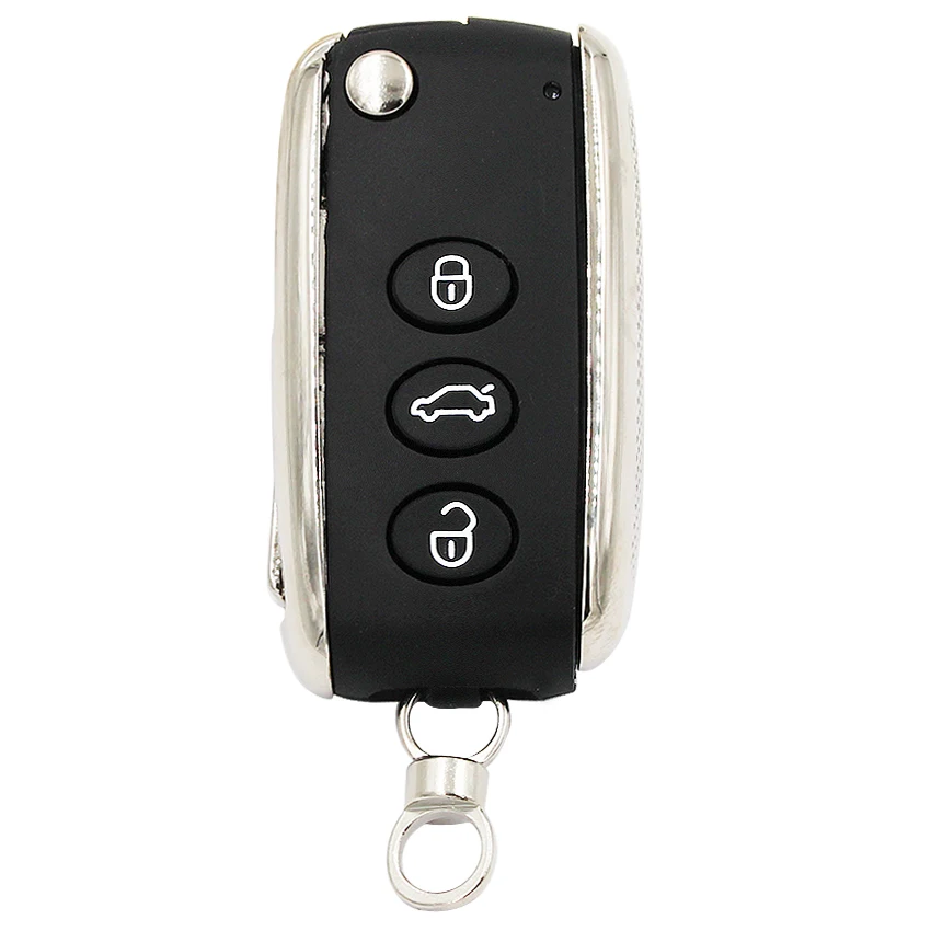 3 Buttons Modified Folding Flip Blank Fob Key Case Remote Smart Key Shell for Bentley