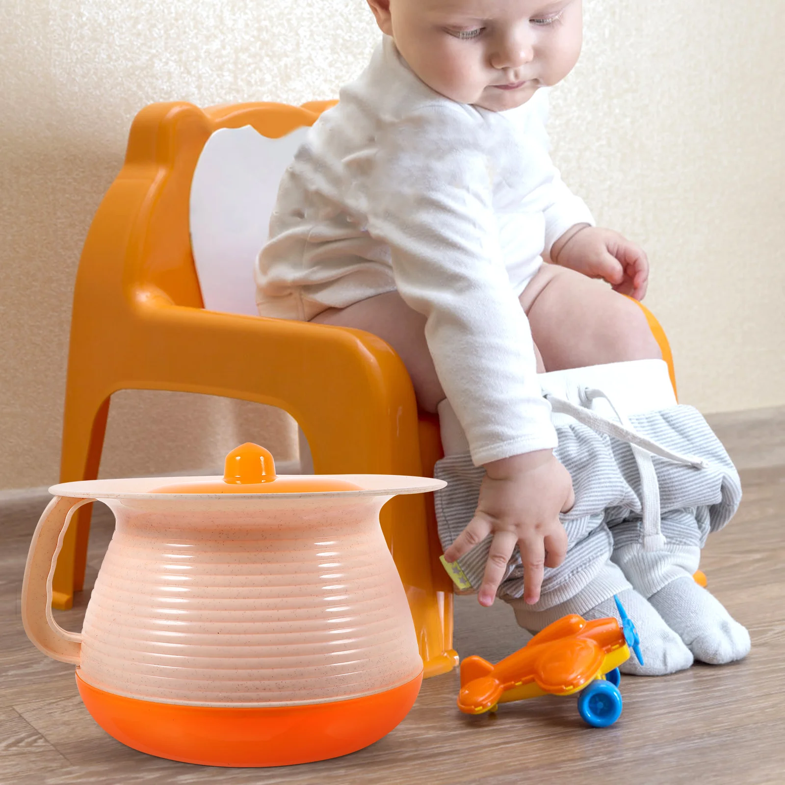 سميكة PP المبصقة مع غطاء المحمولة دلو البول لكبار السن الاطفال غرفة نوم المنزل استخدام غرفة وعاء البلاستيك أواني البول #1