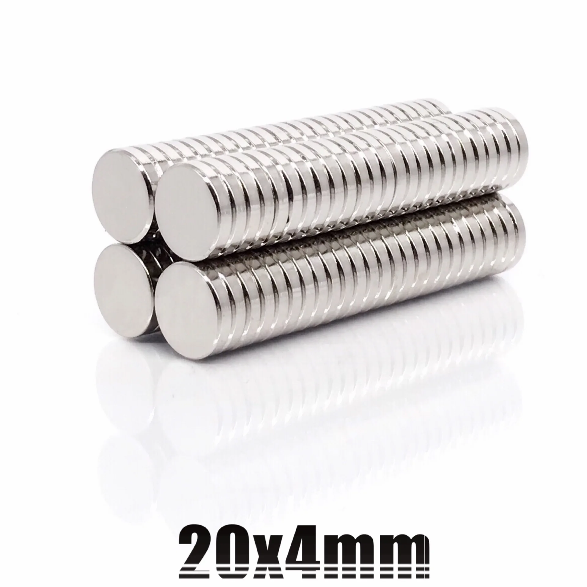 2~100PCS 20x4 mm Permanent Round Magnets 20mm X 4mm Neodymium Magnet N35 20x4mm Strong Magnets 20*4 Powerful Magnetic Magnets