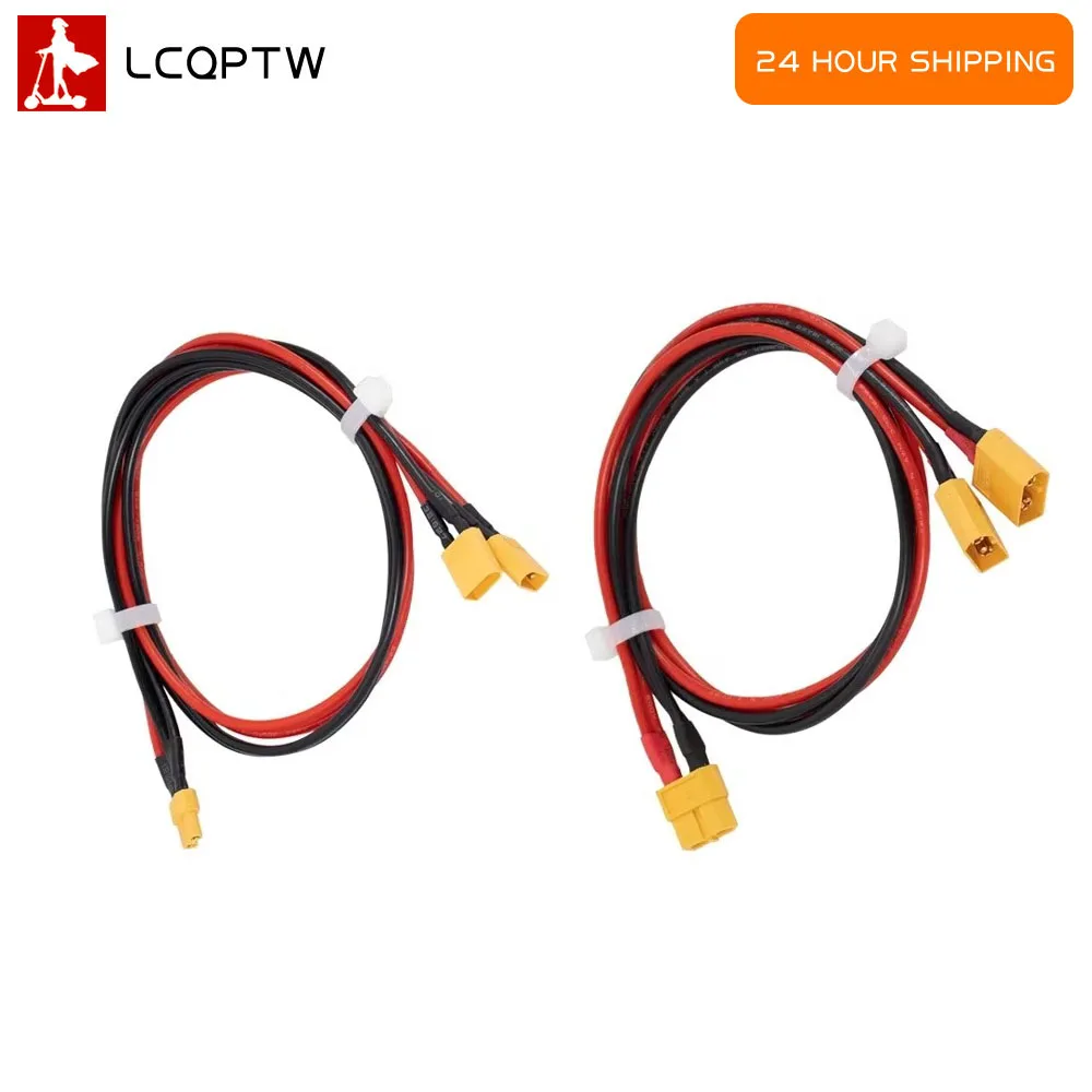 XT30 XT60 U-F 50CM External Battery Connection Cable  for Xiaomi M365 /1S/ Mi3/Pro 2 Ninebot Electric Scooter Silicone Wire Part