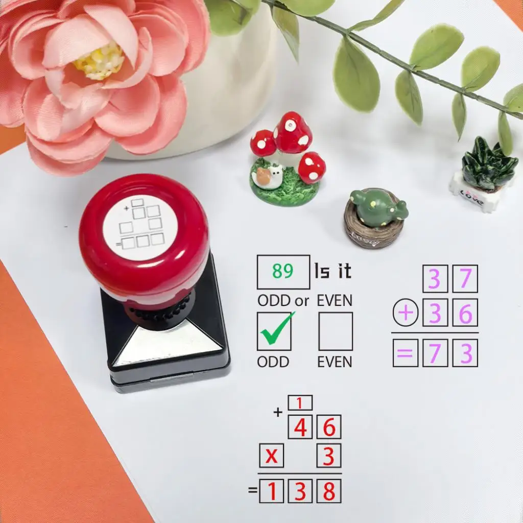 Teaching Seal Mathematics Teacher's arithmetic seal addition, subtraction, multiplication and division, odd and even numbers