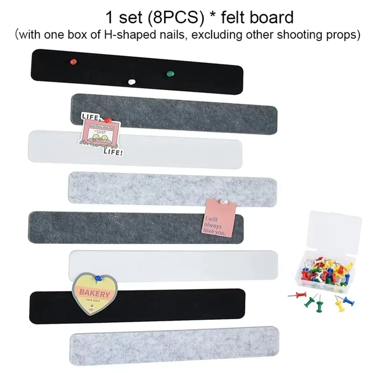 Felt Board Message Self Memo Notice Tack Notes Board Photos Schedules Office Display Board Bar Home Wall Decoration