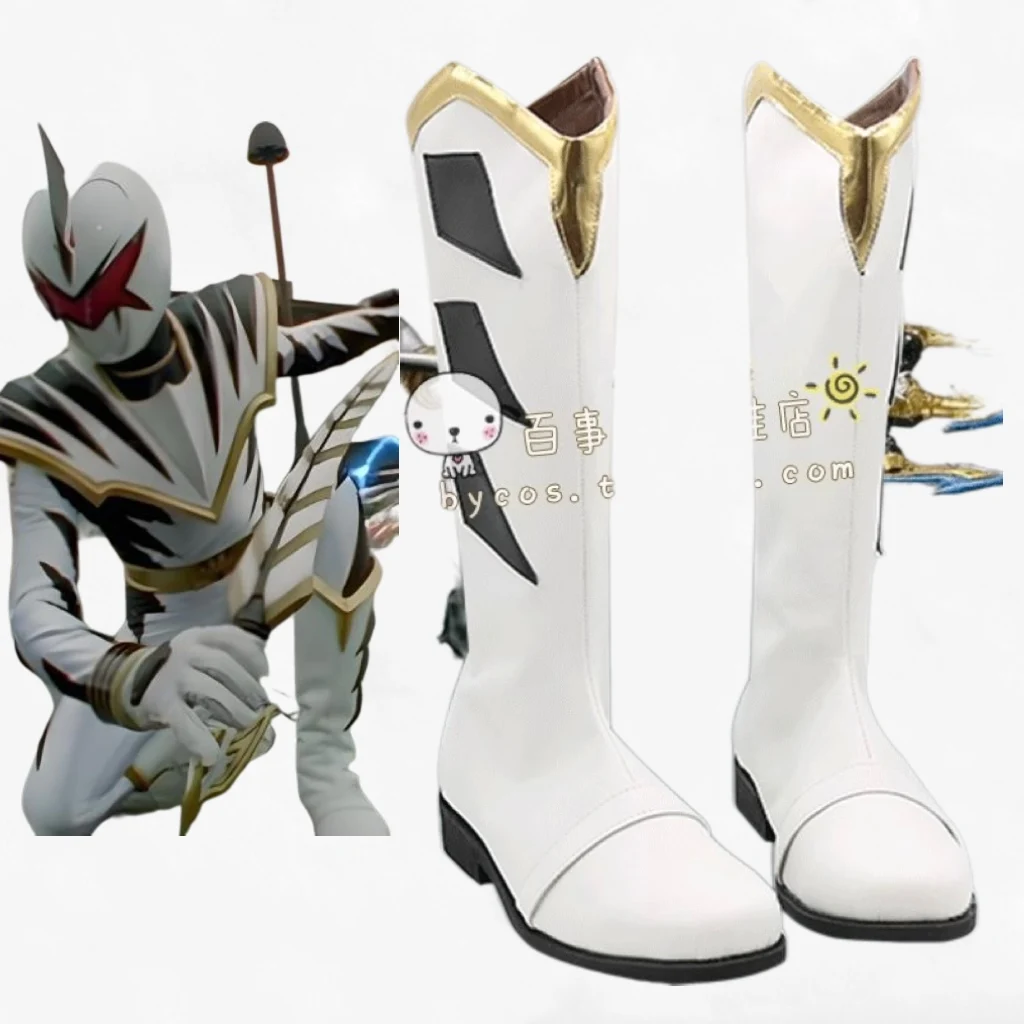 Super Sentai Bakuryu Sentai Abaranger AbareKiller Cosplay Costume Shoes Handmade Faux Leather Boots