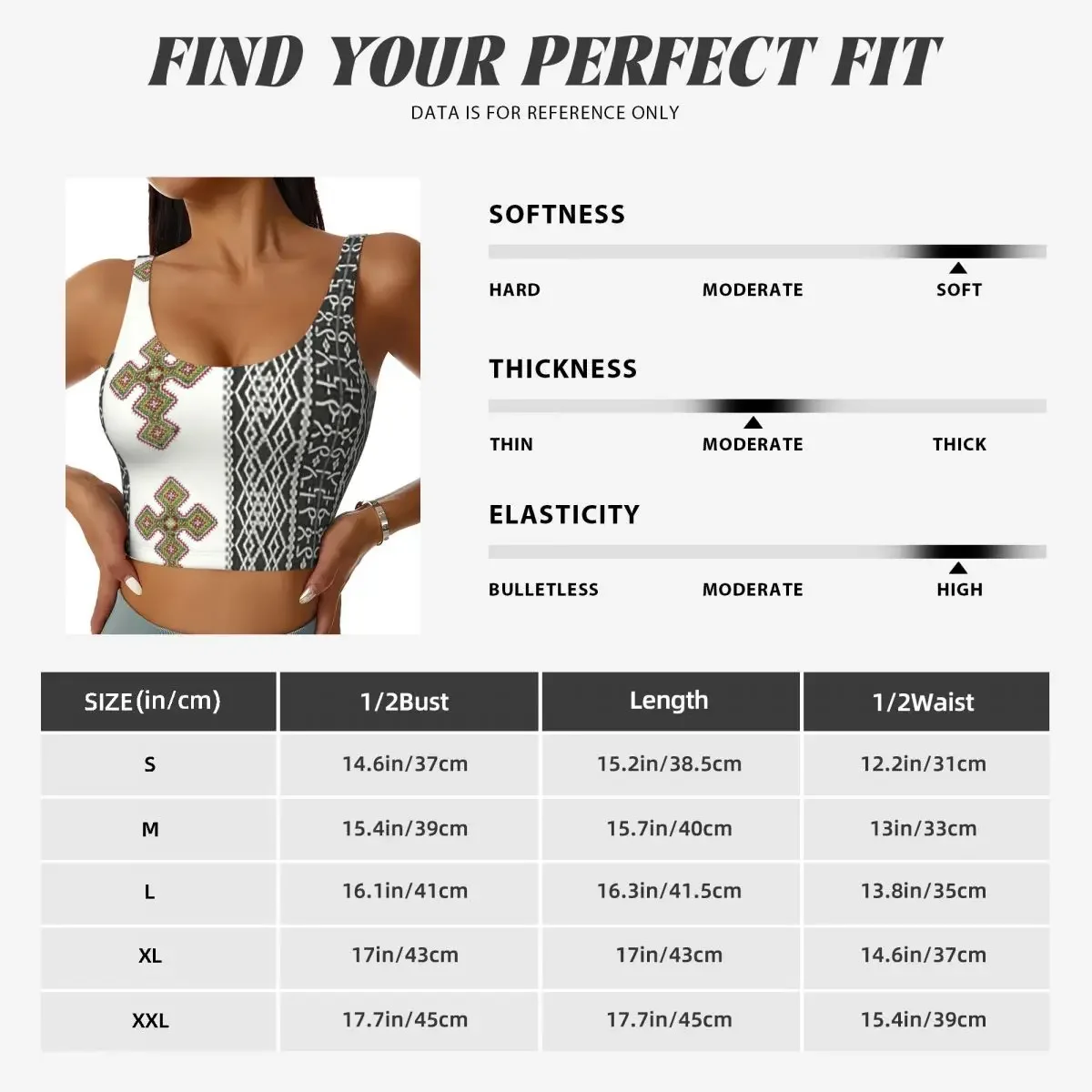 Sujetadores deportivos de alto impacto de arte etíope Habesha personalizados para mujeres, camisetas sin mangas cortas de yoga para entrenamiento sin costuras