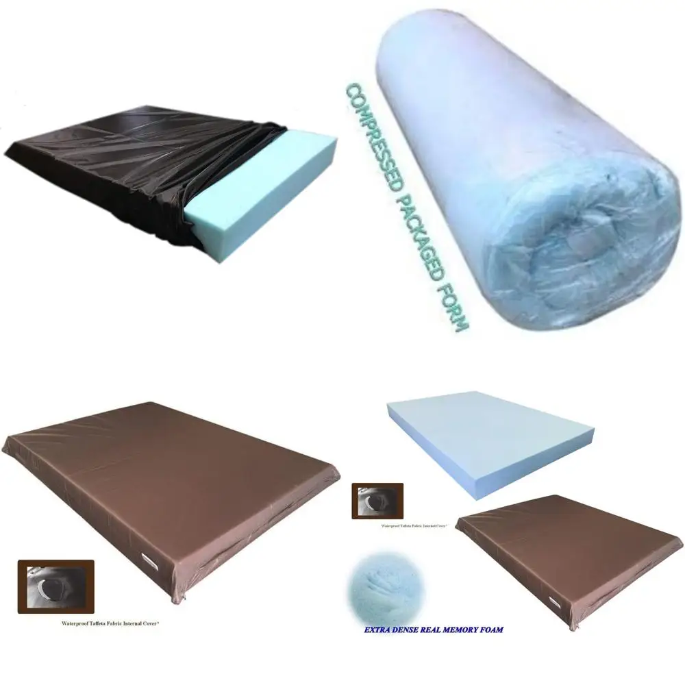 

Кровать для собак из пены с эффектом памяти и водонепроницаемым чехлом — гель высокой плотности, большой размер 45x27x3 дюймов для удобного отдыха для домашних животных