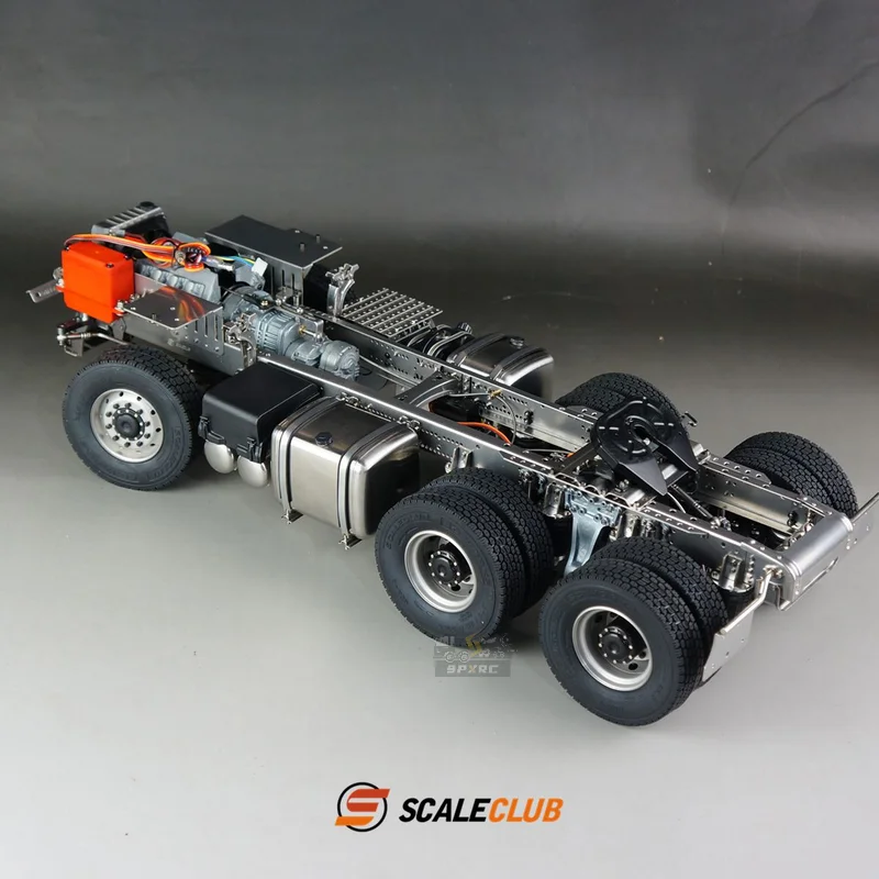 Scaleclub 1/14 For Scania  R620 730 Upgrade 6x6 6x4 Metal Chassis For Tamiya  RC Trailer Tipper Car Diy Parts