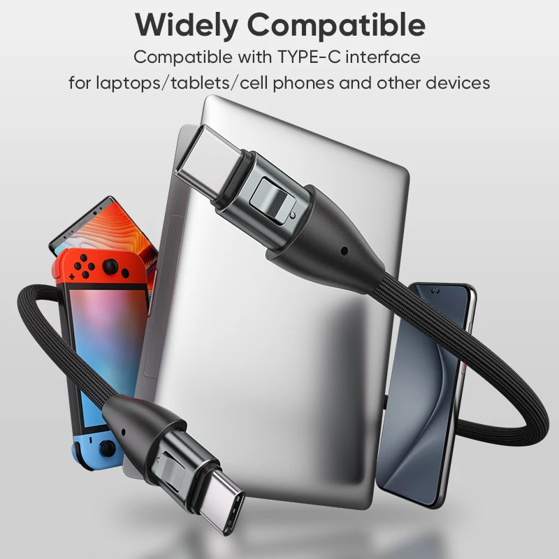 كابل بيانات 48V5A من النوع C إلى النوع C 240 وات حبل شحن سريع للهاتف المحمول USB-C مناسب لهاتف iPhone15 Samsung Huawei Macbook #3