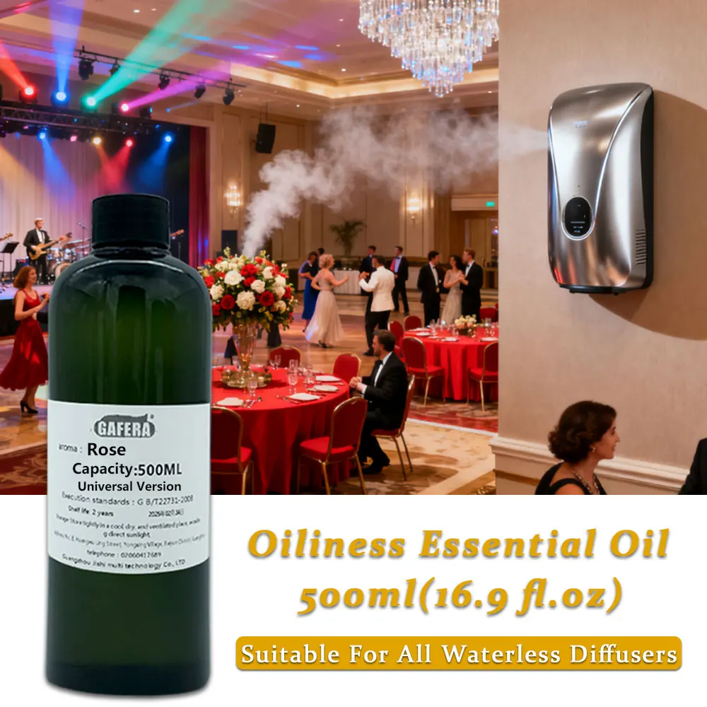 GAFERA 500ml(16.9 fl.oz) Rose Ritz-Carlton Essential Oil - For KTV,Living Room,Toilet Hotel Diffuser Replenish Aromatherapy Oil