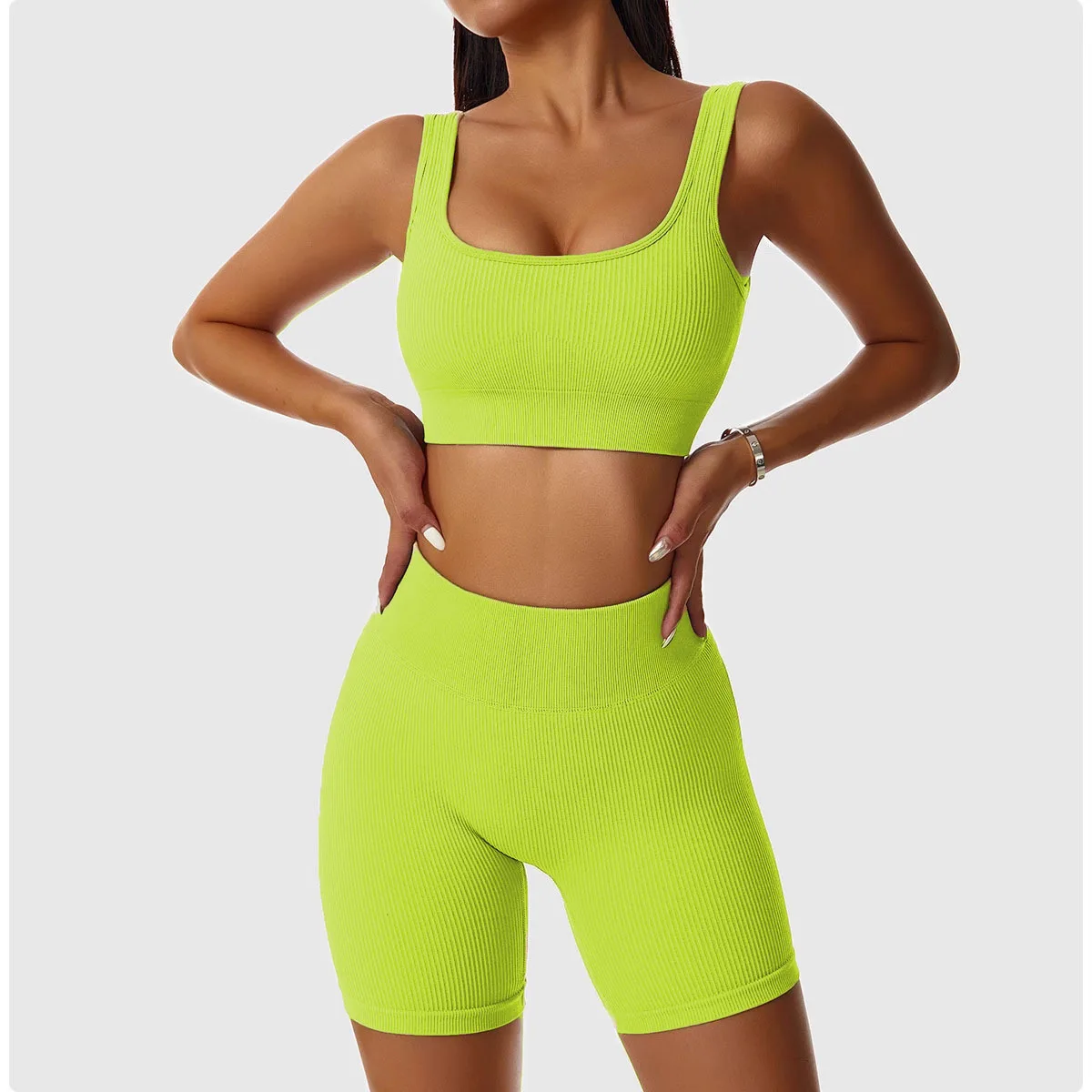Damen High-Waist Biker-Shorts mit Po-Lifting-Effekt - Atmungsaktive, feuchtigkeitsableitende Kompressionsshorts für Laufen, Fitness & Yoga – Detail 11