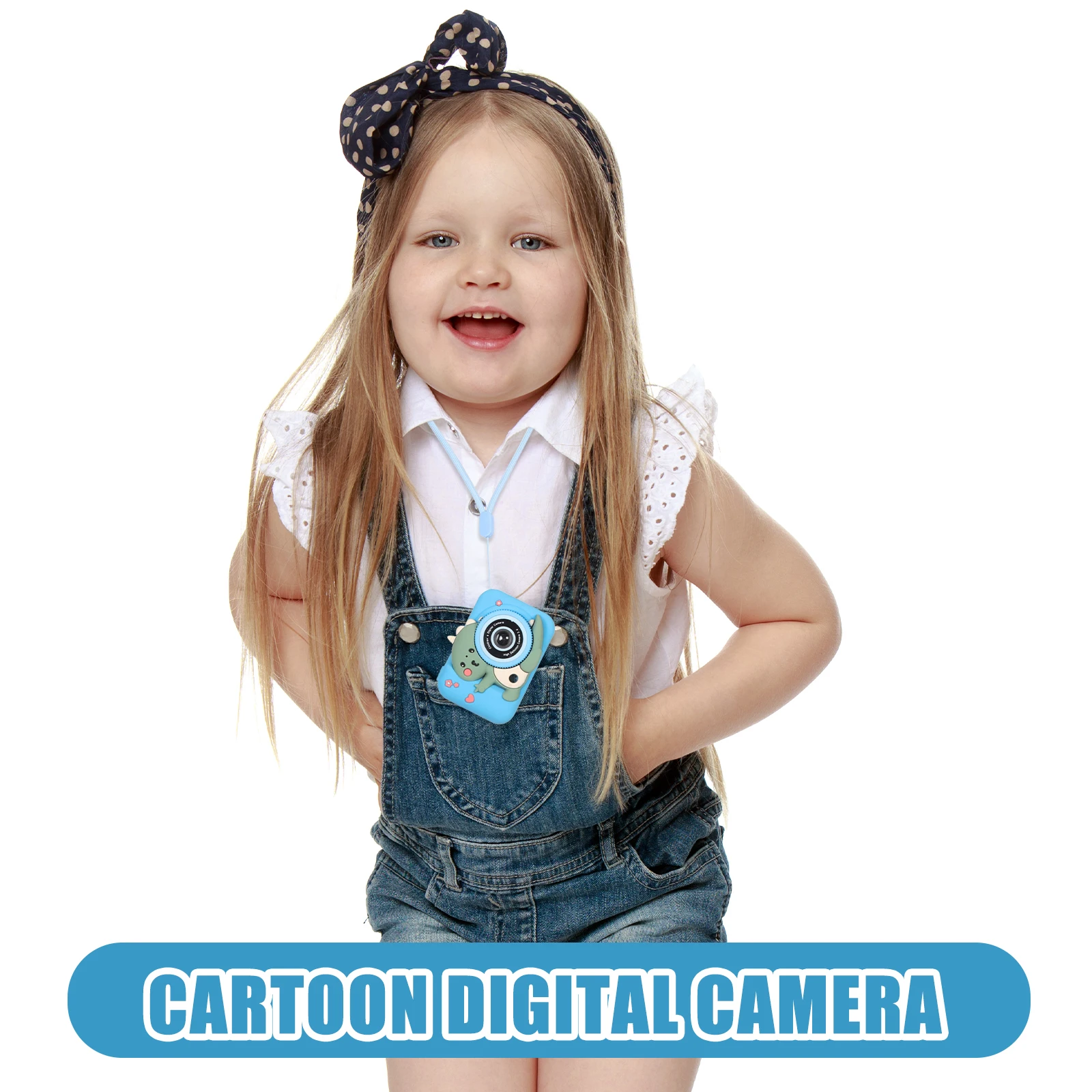 Mini fotocamera digitale a forma di cartone animato per display in pollici Zoom 4X Risoluzione dell'immagine da 8 MP Perfetta per il compleanno dei tiratori di prima volta