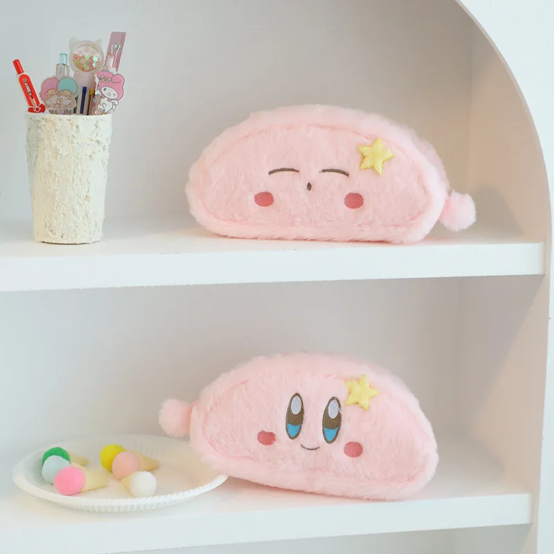 Kirby Anime Kawaii Series Cute Cartoon Tissue Drawer Car Tissue Drawer Tissue Storage Box Cosmetic Bag Pencil Case Girl\'s Gift