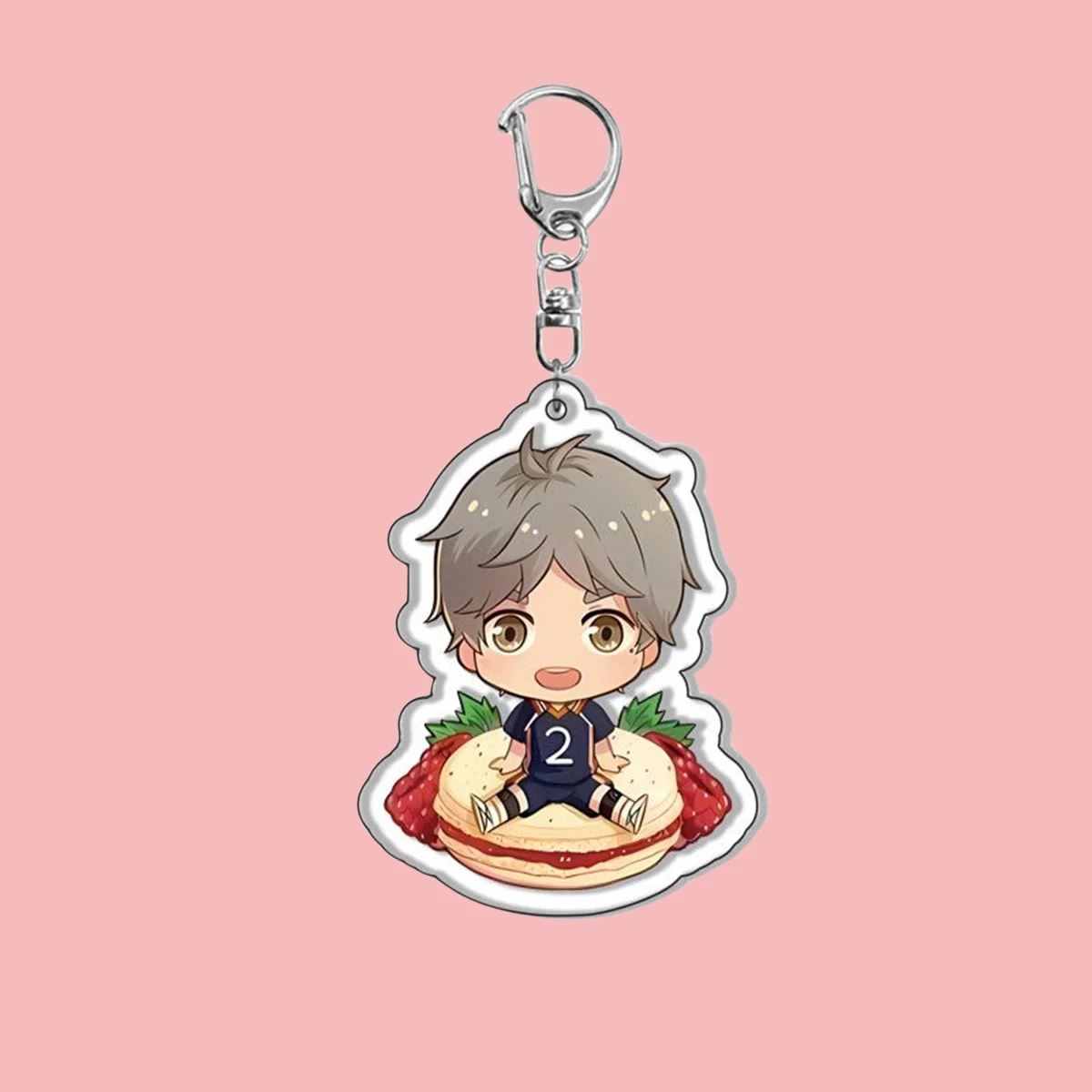 Anime Acrylic Keychain- Haikyuu!! y2k Cartoon Character Pendant, Suitable for Bags and Keys,cosplay gifts Perfect Gift for Fans