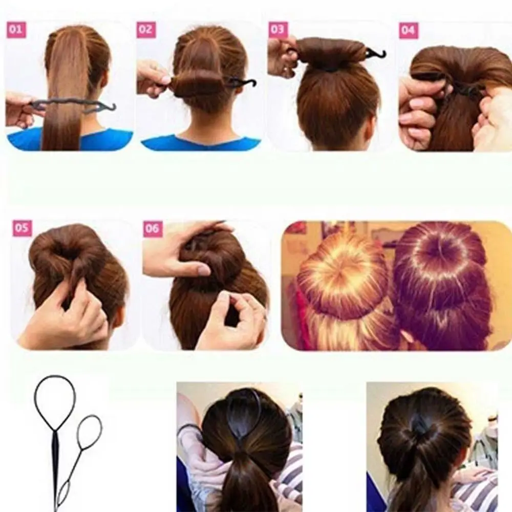 

4Pcs Twist Style Barber Maker Tool Hair Braiding Magic Hair Disk Hair Tool Hair Clip