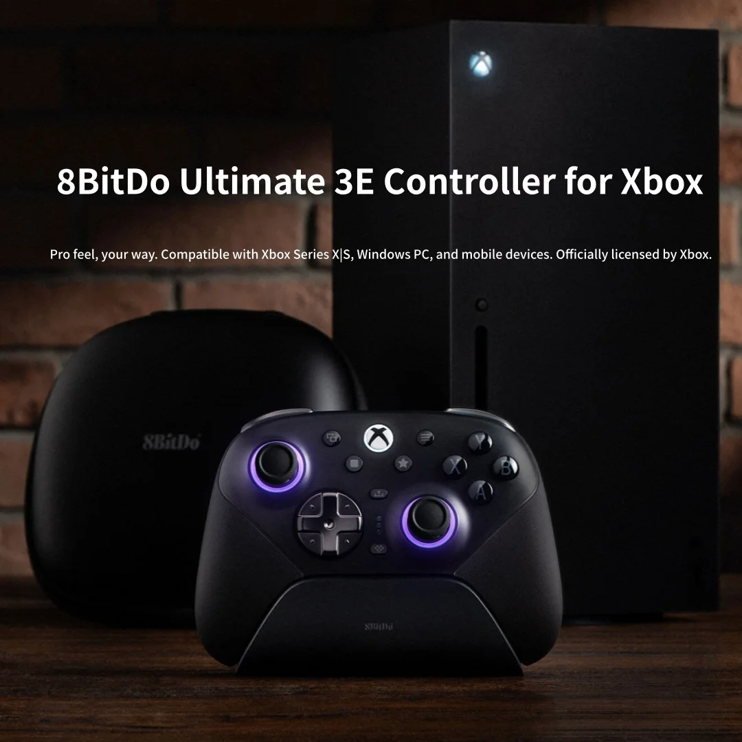 8Bitdo Ultimate 3E Wireless Gaming Controller For Xbox Series X|S,Xbox One,Android,iOS,PC Gamepad TMR Joysticks Controller