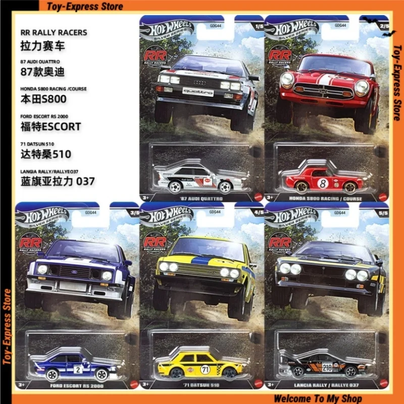 

Hot Wheels 2026 Silver Series RR RALLY RACERS Boys Kids Toys Hotwheels 1:64 Car Model Children Toys Audi Honda Ford Collectible