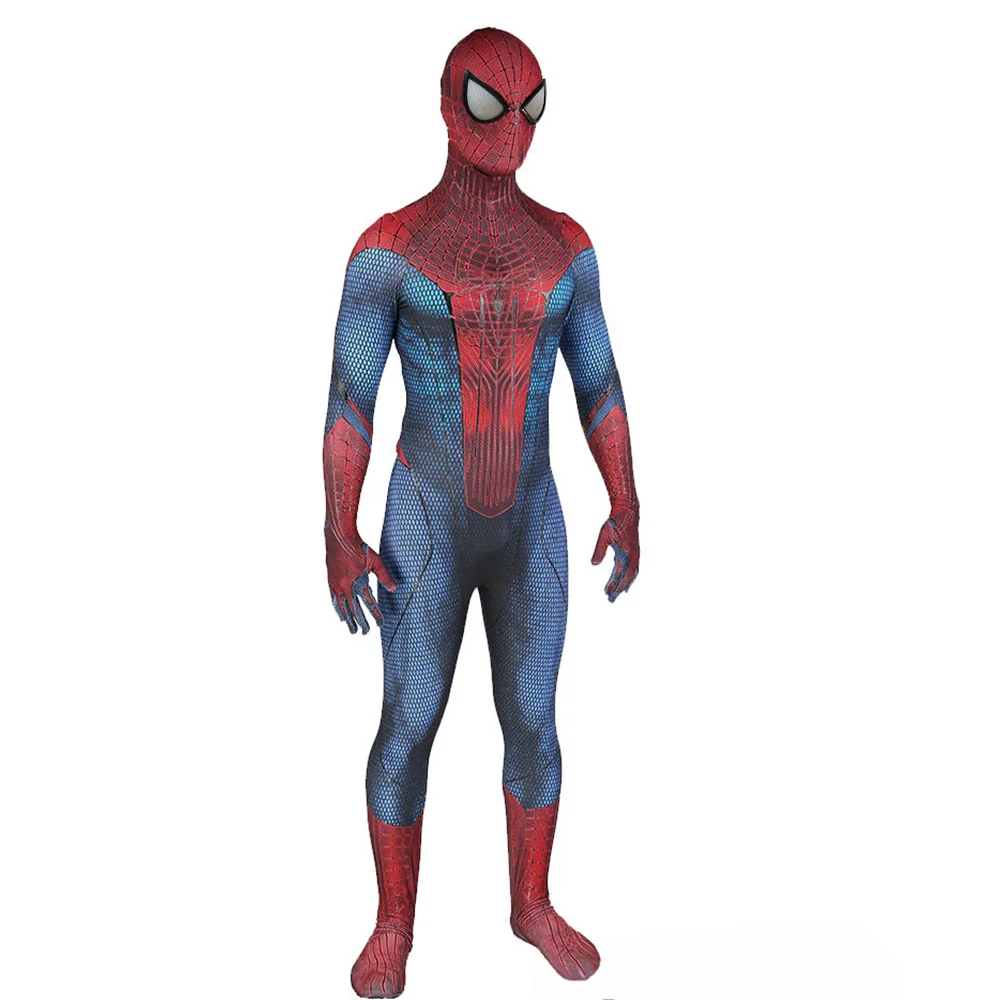 Movie Amazing Spiderman Cosplay Costume Superhero Original 3D Printed Spandex Outfit Andrew Garfield Costume Halloween Cosplay