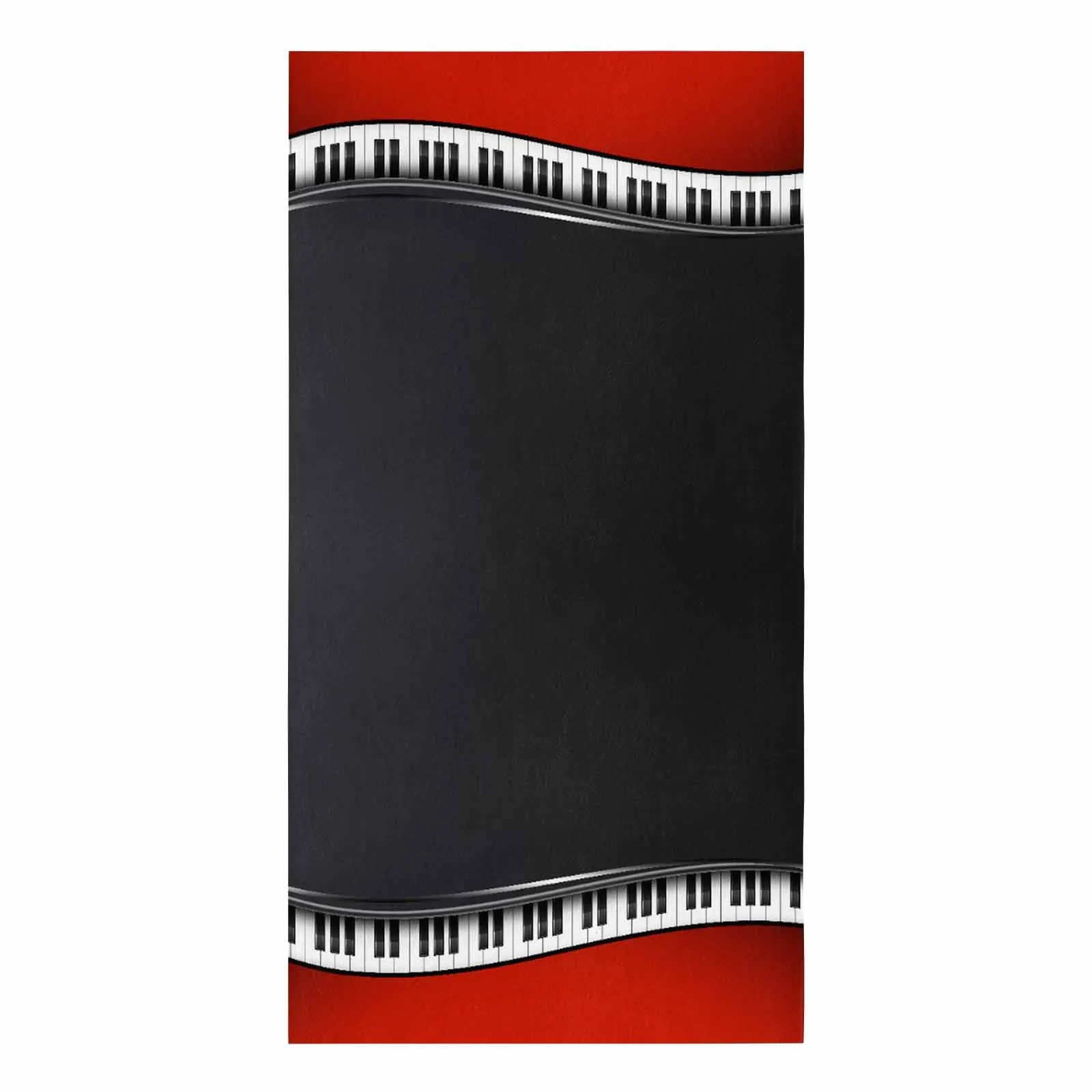 Red And Black Piano Keys Kitchen Towel Absorbent Dish Cloth Tableware Towel for Kitchen Household Cleaning Tool