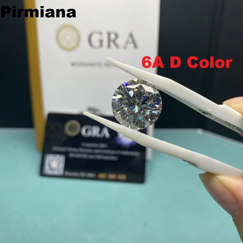 Pirmiana Original Colors Moissanite Stone  Certificate Loose Gemstones for Diy Jewelry Making