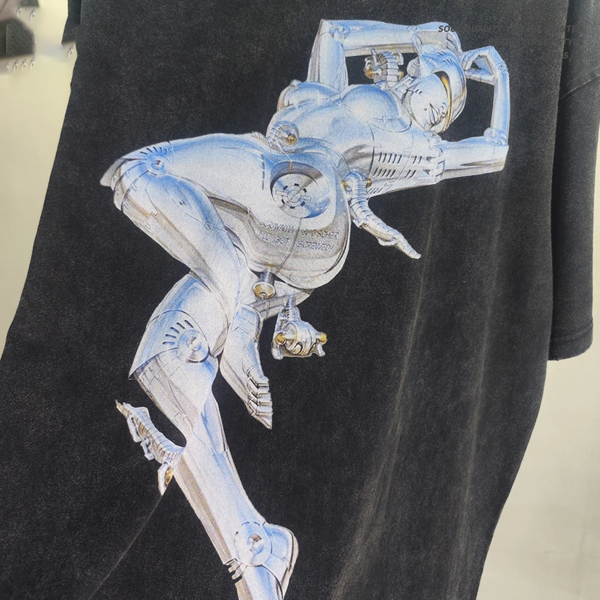 Robot print shirt