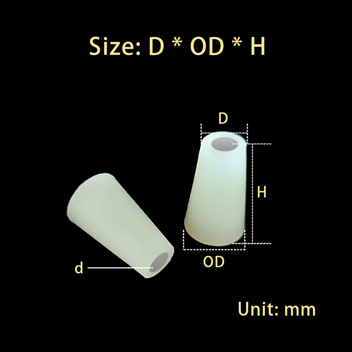 Silicone Stopper with 8mm Hole Coffee Wine Stopper, Air Filter Valve, Bubble Fermentation Exhaust Valve, Silicone Rubber Stopper