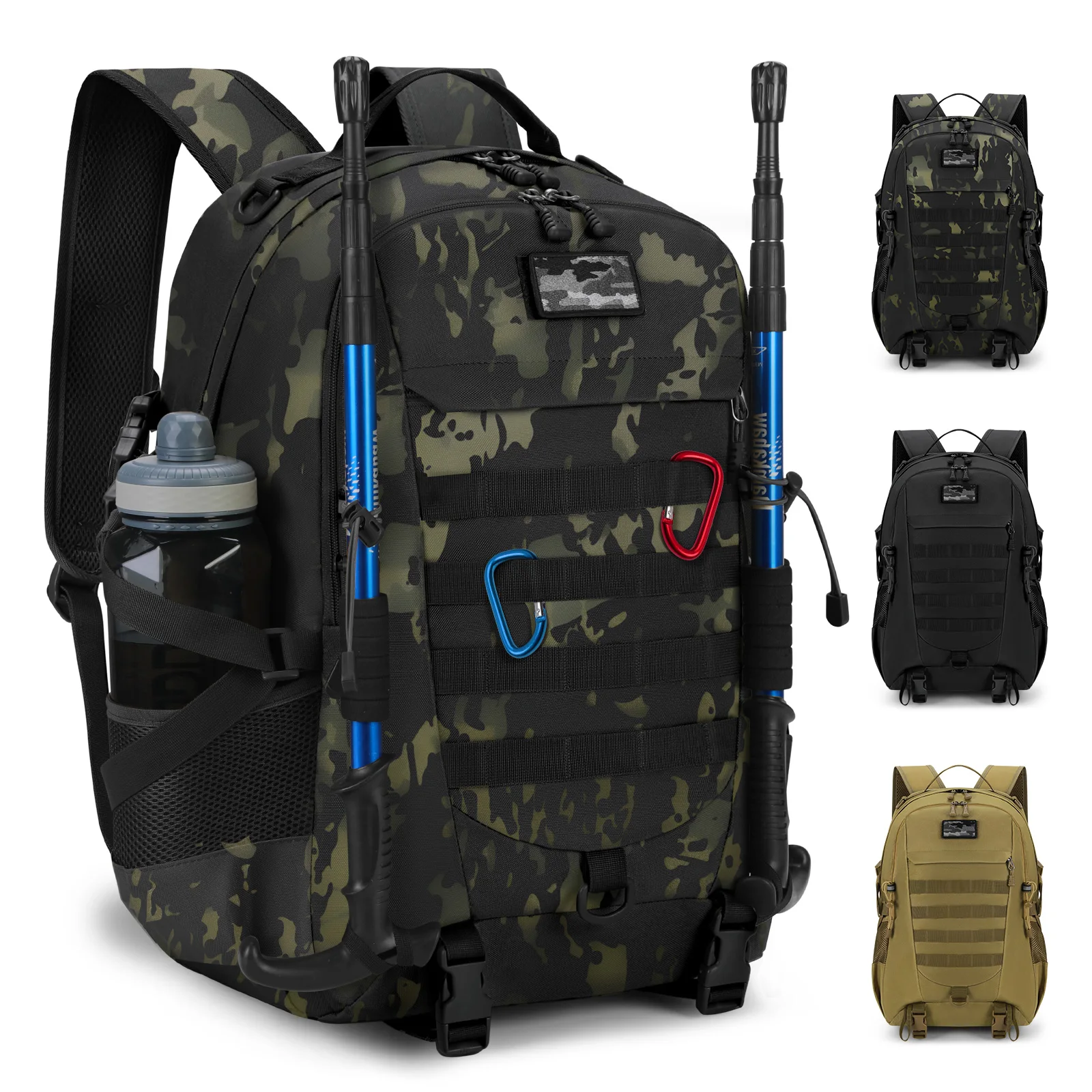 

RAINSMORE спортивный рюкзак на открытом воздухе, рюкзаки для рыбалки, кемпинга, спортзала для мужчин, многофункциональный дорожный походный рюкзак для мужчин и женщин