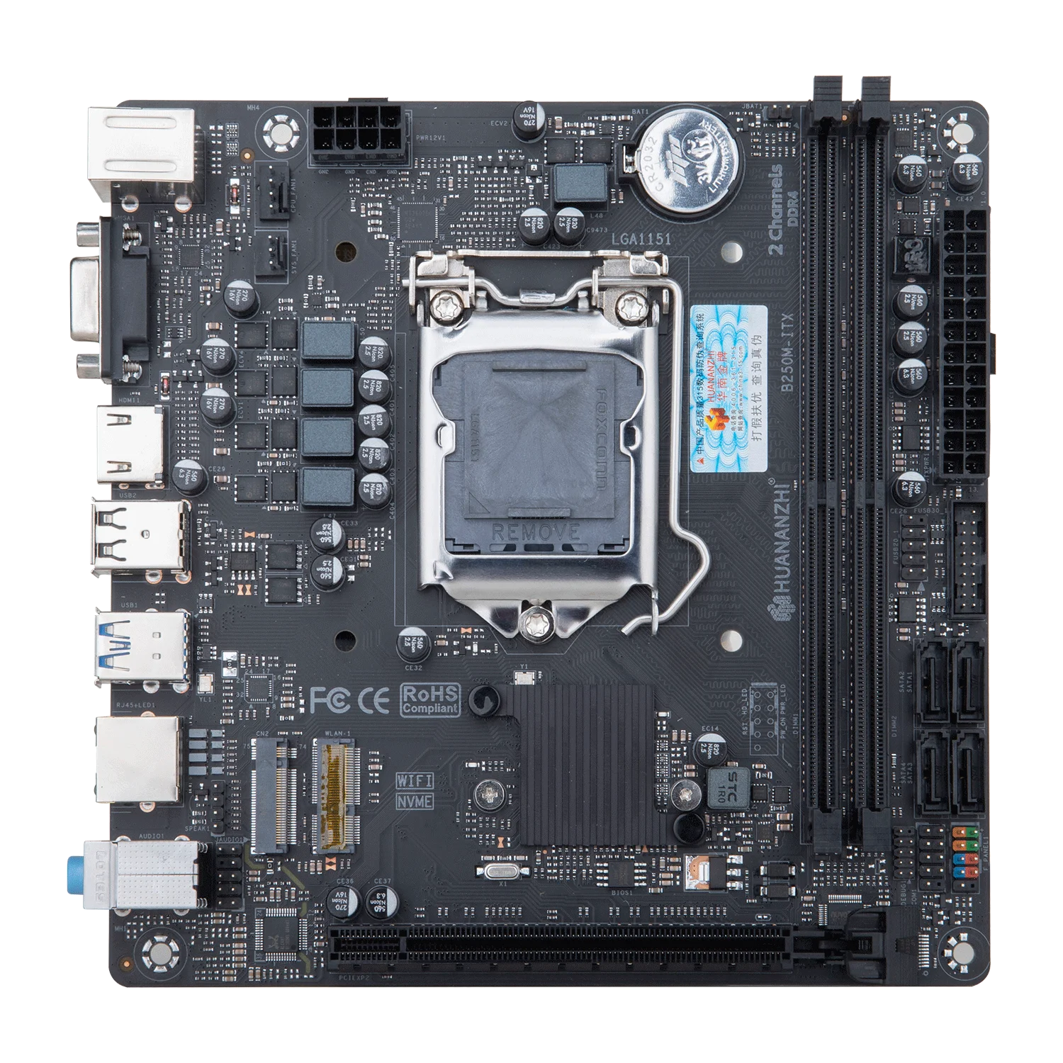 HUANANZHI B250M-ITX Motherboard B250 CHIP LGA1151 Support DDR4 2666/2400/2133MHz