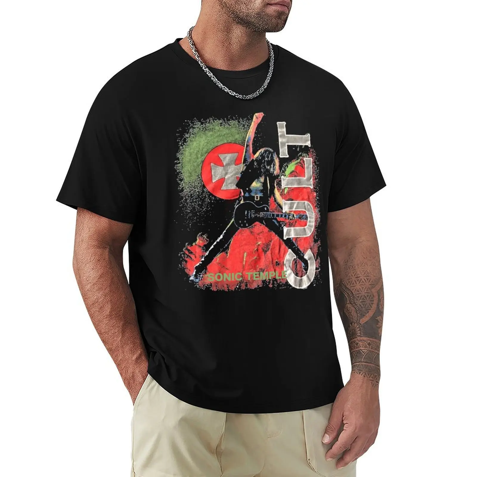 Camiseta Sonic Temple Cult, camiseta básica grande y alta